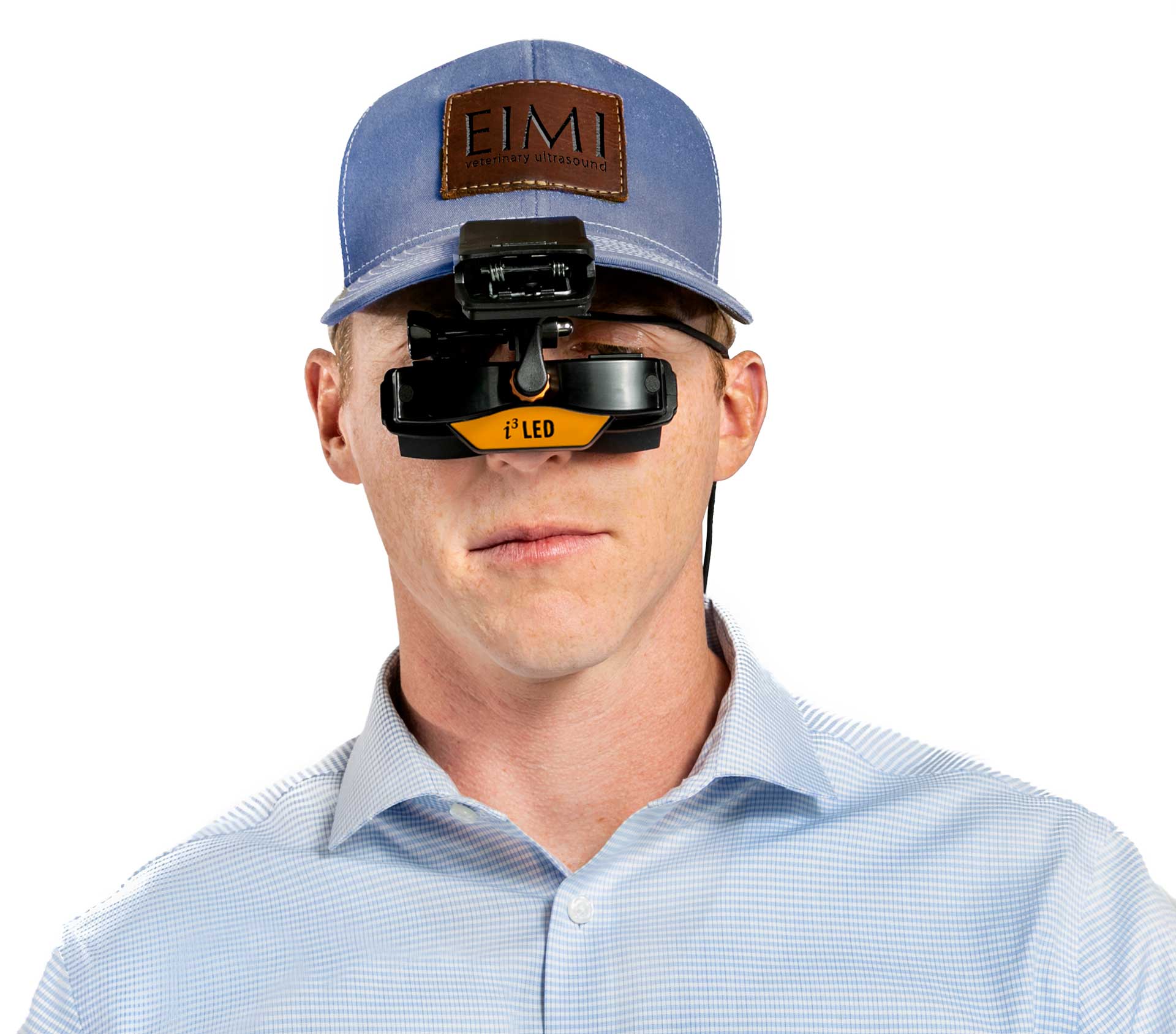 i3 LED goggles on hat